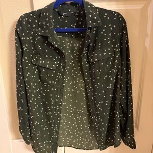 GNW Black Shirt with Cream Pattern